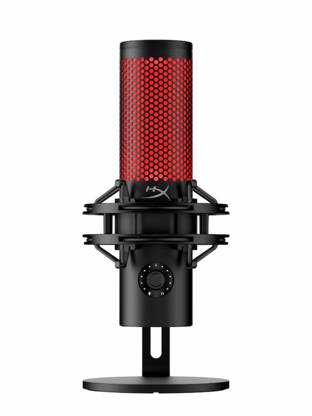 HyperX Quadcast 2 USB Condenser Microphone in Red and Black